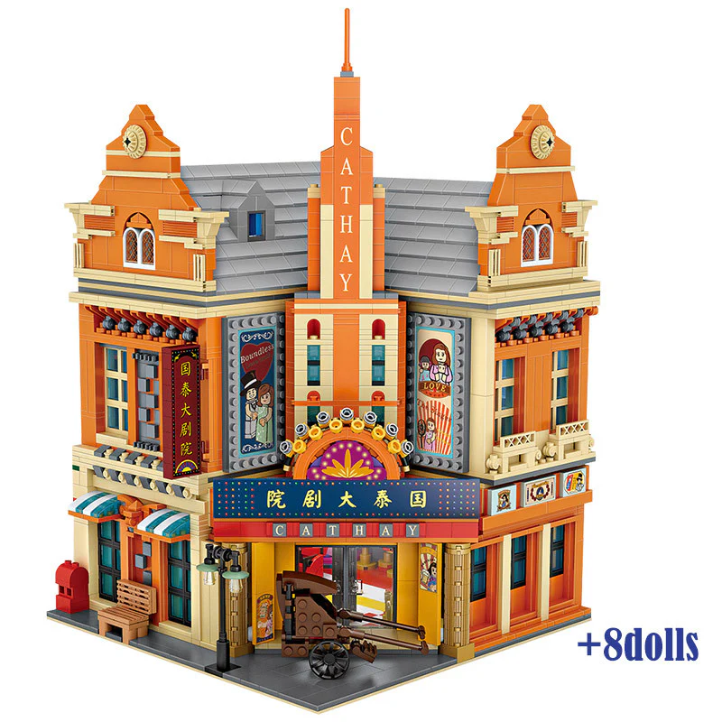2960PCS LOZ1042 National Style of Cathay Pacific Theater (mini blocks) MINI Bricks - Image 5