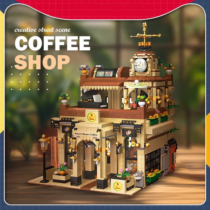 2987 pcs JIESTAR 89120 Retro Cafe - Image 5
