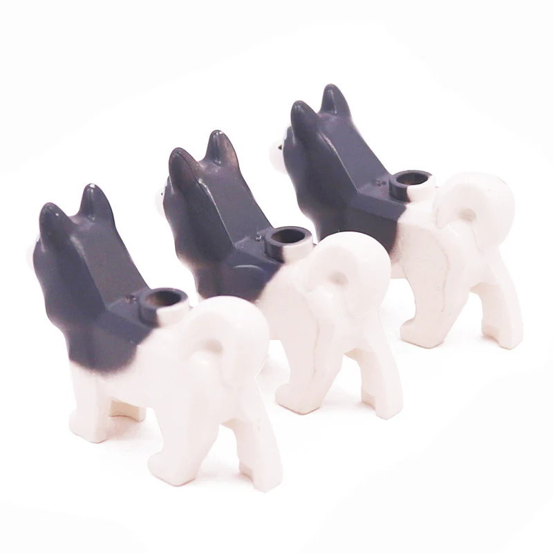 2pcs 16606 Animal Snow Dog Husky - Image 3