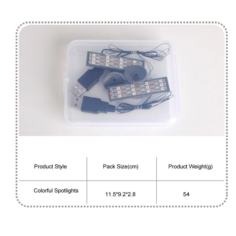 2pcs LED Colorful Searchlight Spotlight USB for Street City Series - Image 3