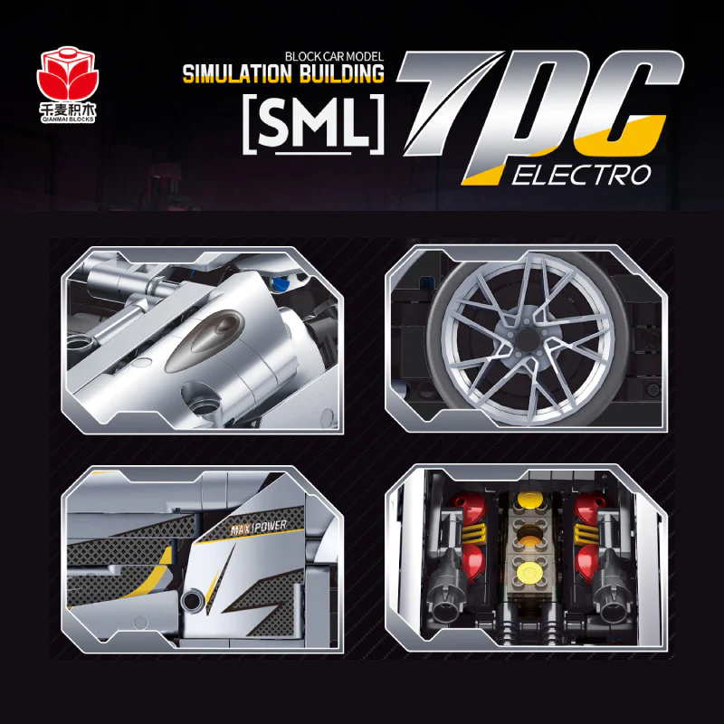 2086 pcs QM00034 SML 7PC Electro - Image 3
