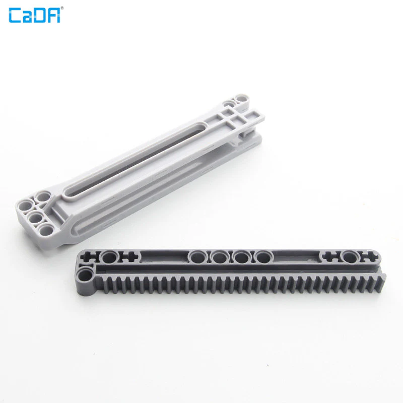 2sets 18940+18942 Gear Rack 1x14x2 Housing with Axle and Pin Holes - Image 6