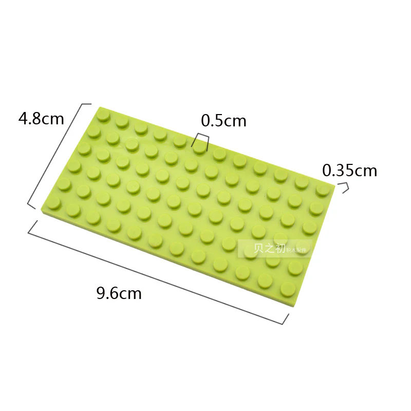 3 pcs 6*12 plates MOC bricks 3028 - Image 2