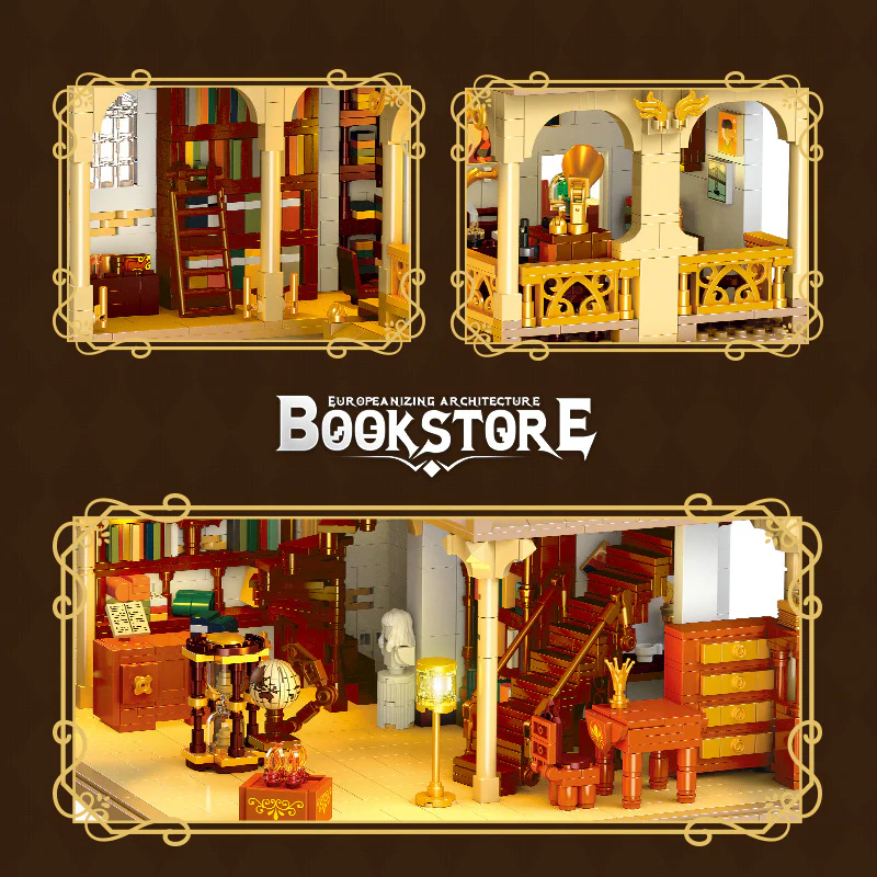 3028PCS JIESTAR 57015 Europeanizing Architecture Bookstore - Image 2