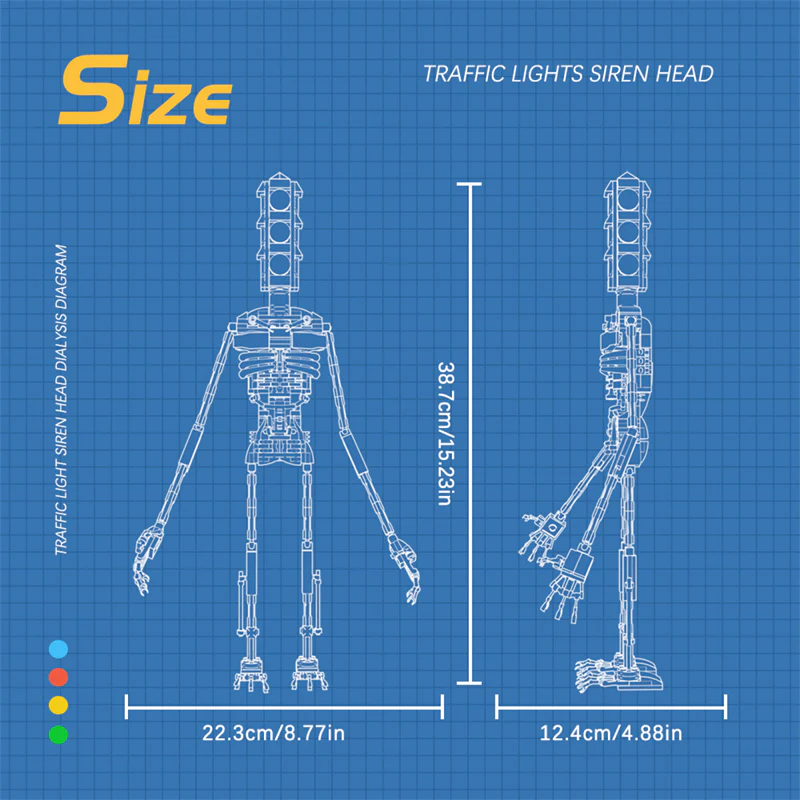 303PCS Moc Traffic Light Siren Head - Image 6