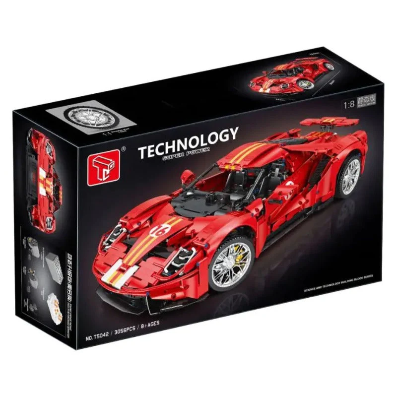 3056 pcs TGL Supercar 1:8 Available for purchase PF T5042A-T5042B - Image 3