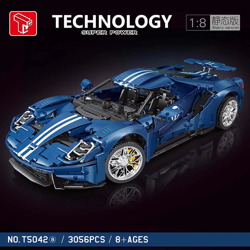3056 pcs TGL Supercar 1:8 Available for purchase PF T5042A-T5042B - Image 4