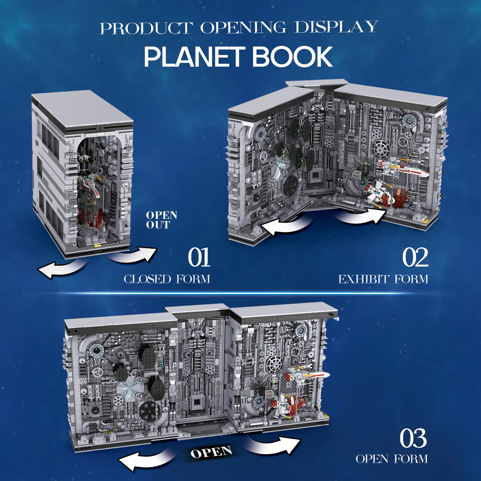 3058PCS RB66030 Reobrix Star Wars Bookends - Image 5