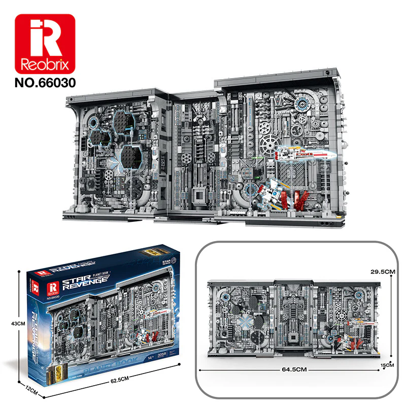 3058PCS RB66030 Reobrix Star Wars Bookends - Image 6