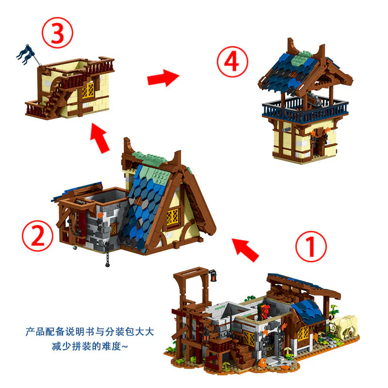3061PCS UrGe UG50106 Medieval Watchtower - Image 5