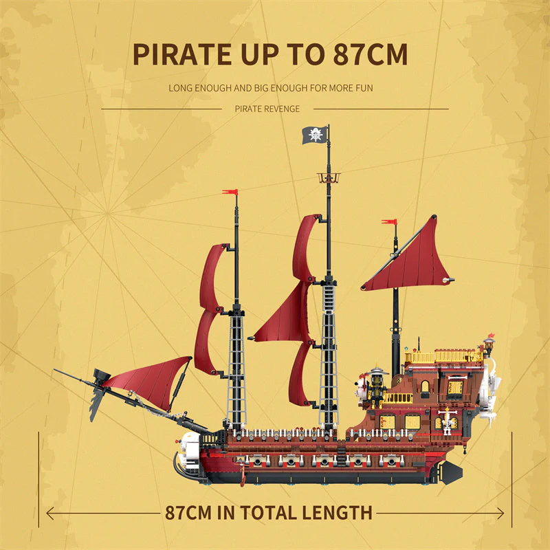 3066PCS Reobrix 66010 Pirate Revenge Ship - Image 4
