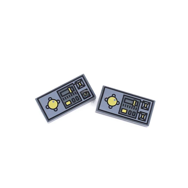5pcs 3069 Tile 1 x 2 Printing control panel - Image 2