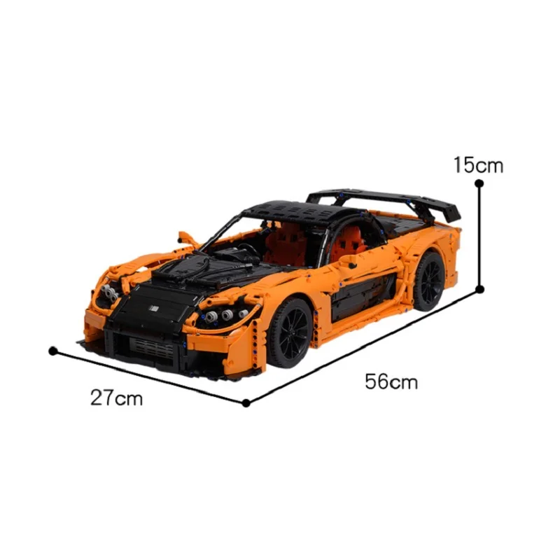 3069PCS MOC-57488 Han's Mazda RX-7 VeilSide Fortune (1:8) - Image 7