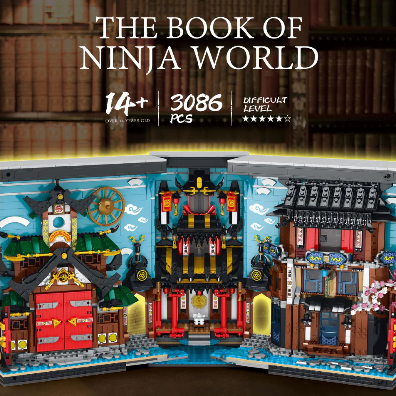3086PCS RB66029 Reobrix Ninja Bookends - Image 2