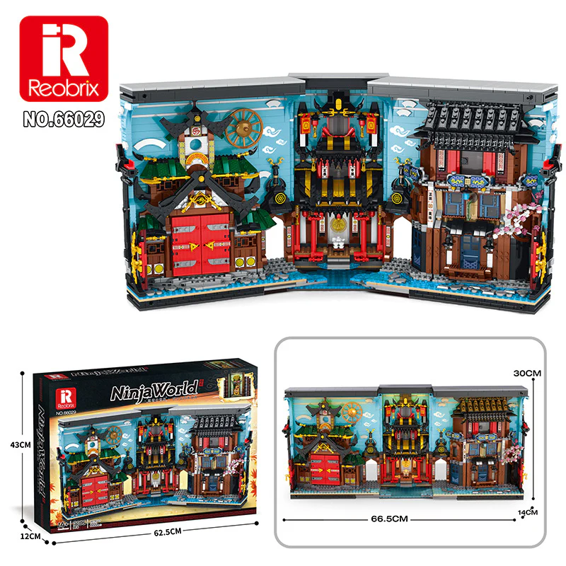 3086PCS RB66029 Reobrix Ninja Bookends - Image 5
