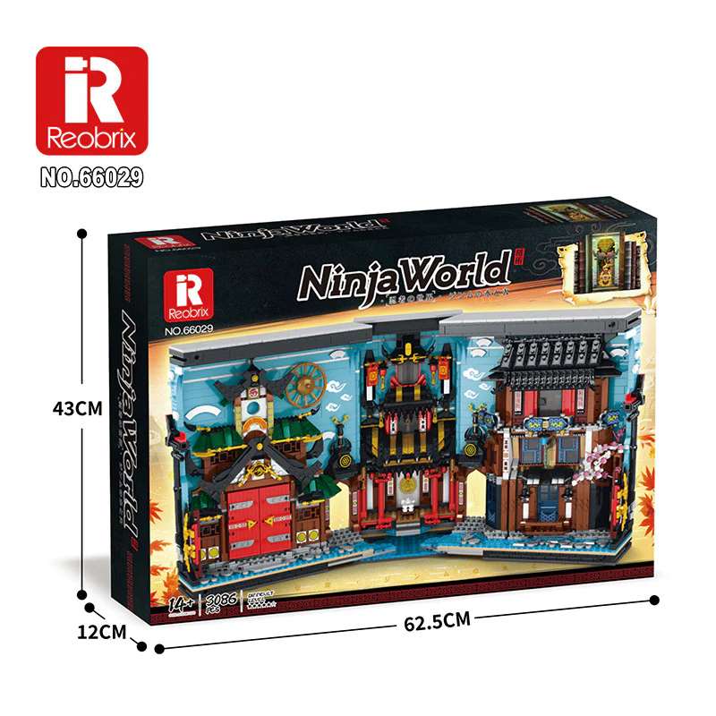 3086PCS RB66029 Reobrix Ninja Bookends - Image 6