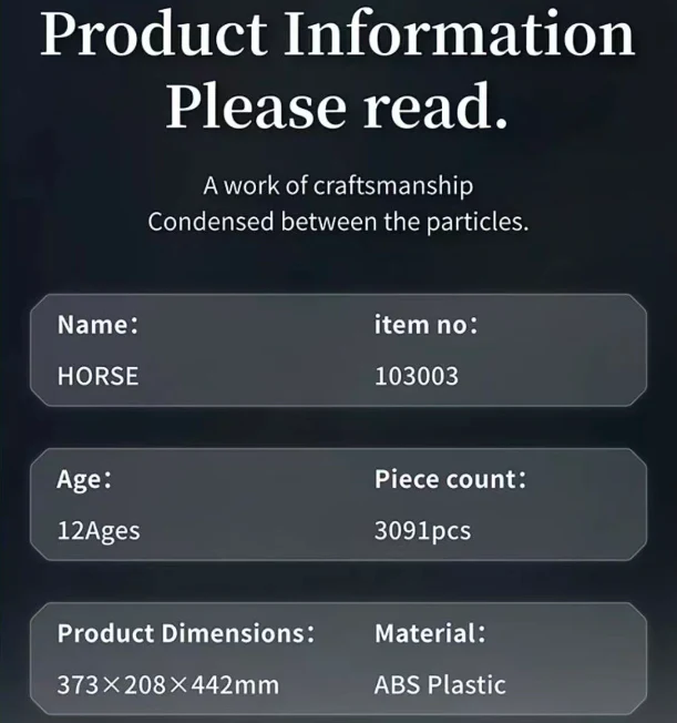 3091pcs Horse Head - Image 6