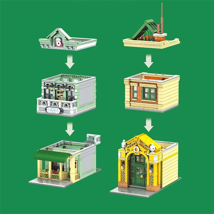 3096PCS MOULD KING16023 The French Restaurant with lights - Image 2