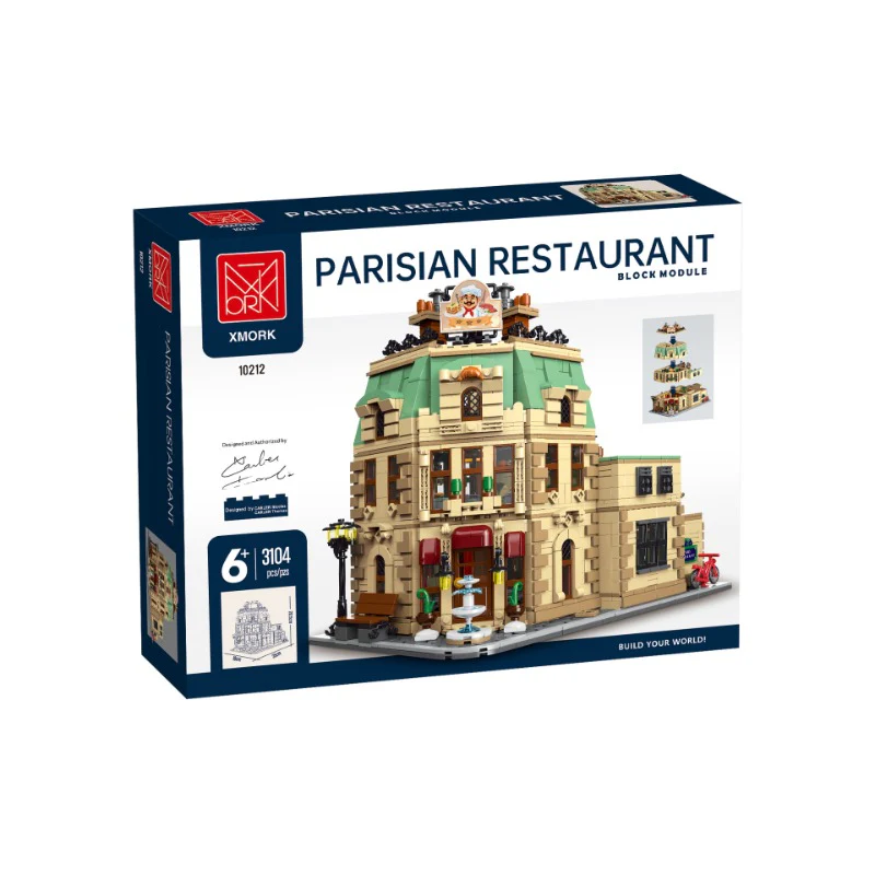 3104 pcs XMORK 10212 Parisian Restaurant - Image 2