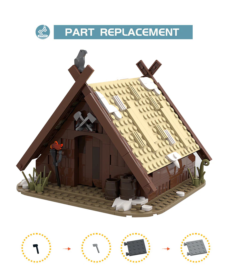 310PCS MOC-93063，Vikings - Image 4