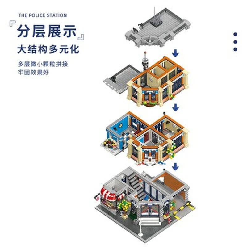 3111PCS JIESTAR 89134 Police Station - Image 3