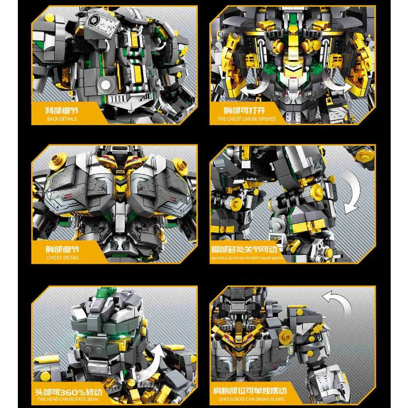 3122pcs TANK 9225 Mechanical King Kong - Image 3