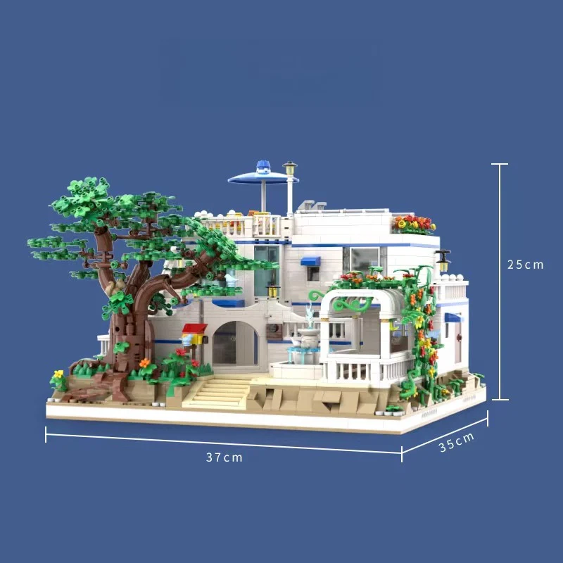 3137pcs BY TOYS B57301 GREEK VACATION VILLA  (Gobricks) - Image 3