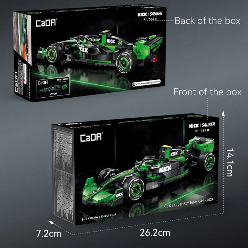 314 pcs CaDA C55032W KICK Sauber F1 Team C44-2024 - Image 10