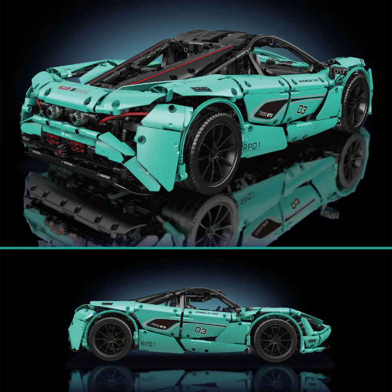 3149PCS 13167 MOULDKING McLaren 720S Tiffany Blue - Image 2