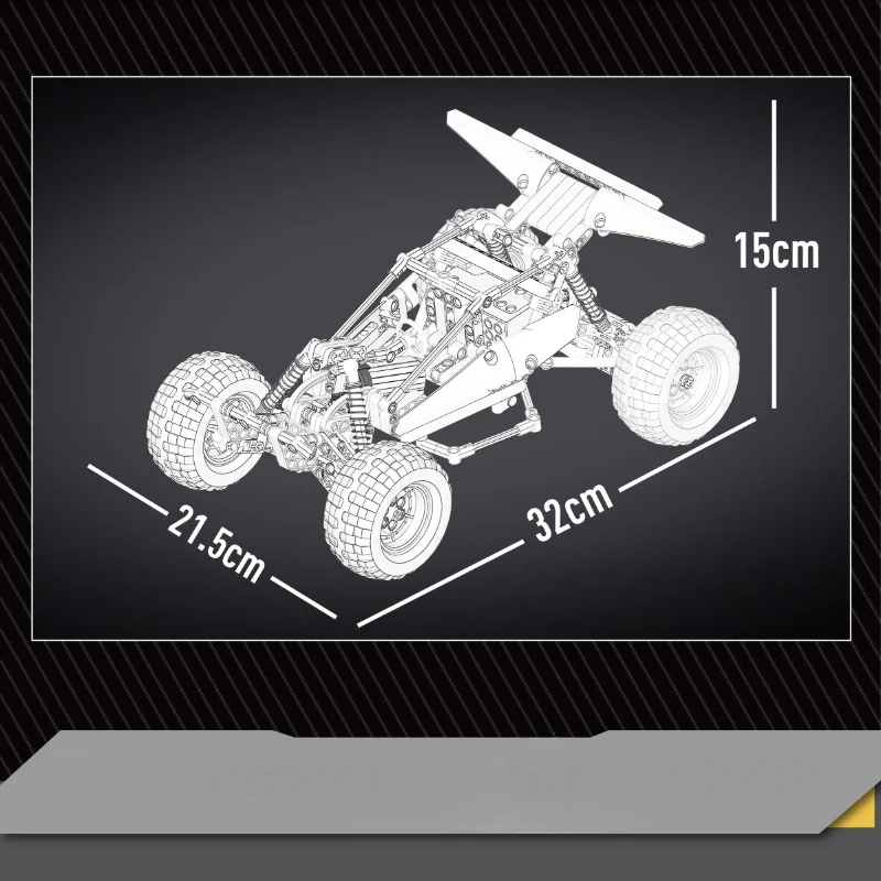 409pcs Mouldking 18001S Desert Racing Remote Control Car - Image 5