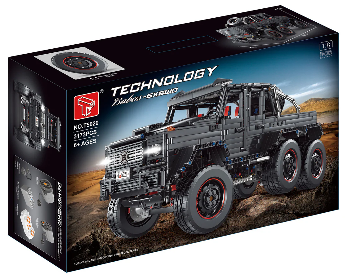 3173PCS TGL T5020A Brabus G63 6x6 Black - Image 2