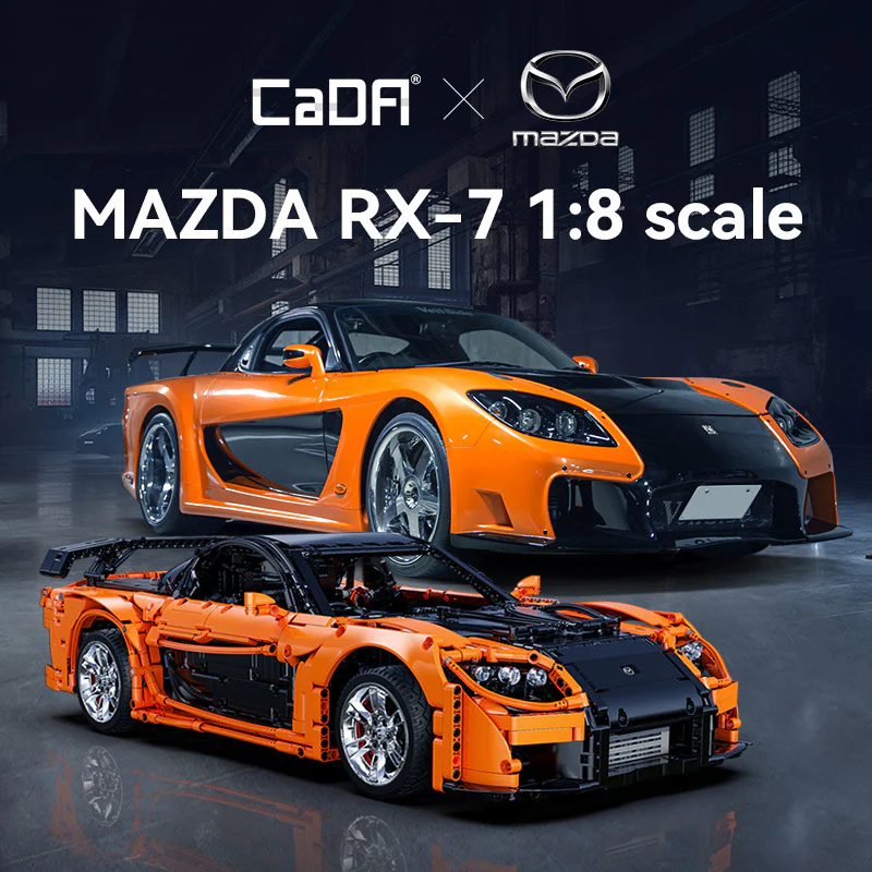 3182 pcs CaDA C61502 Han's Mazda RX-7 VeilSide Fortune 1:8 With remote control - Image 2