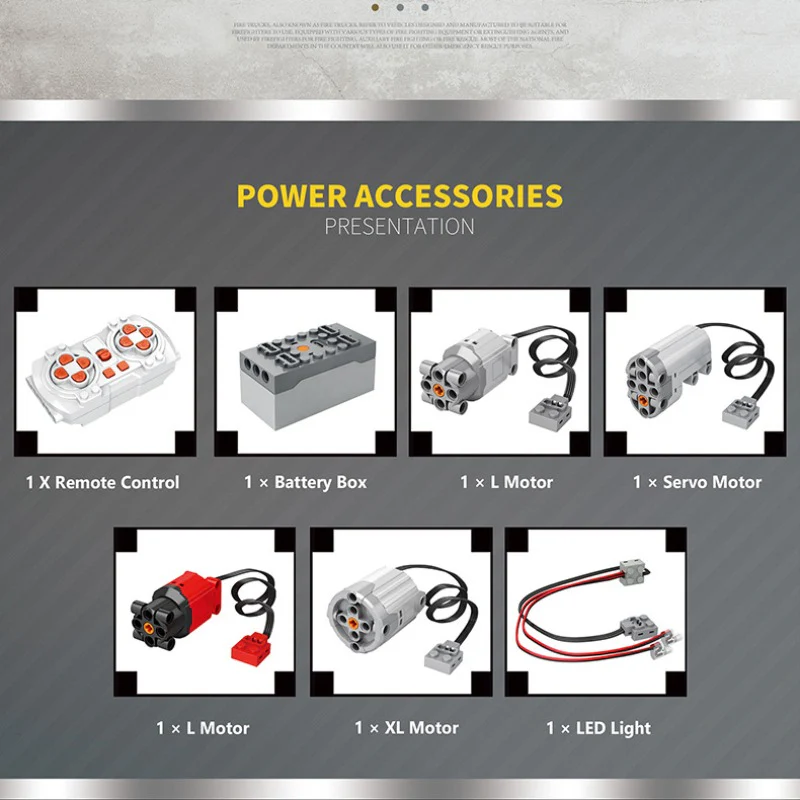 3266pcs Reobrix 22005 Mechanical Fire Engine with power pack - Image 6