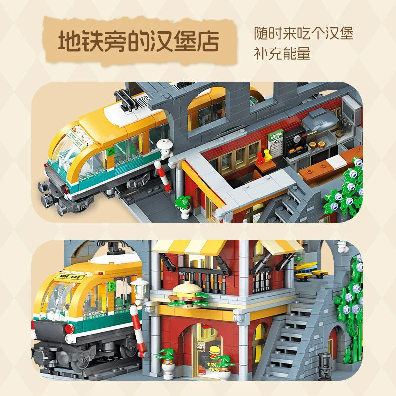 3289 pcs JIESTAR 89128 Burger Shop - Image 2