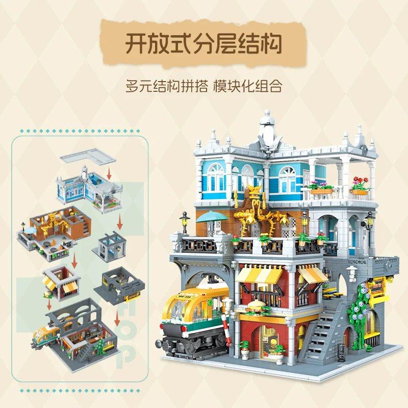 3289 pcs JIESTAR 89128 Burger Shop - Image 3