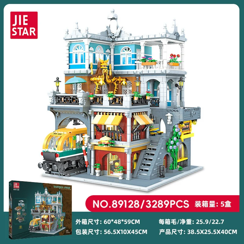 3289 pcs JIESTAR 89128 Burger Shop - Image 4