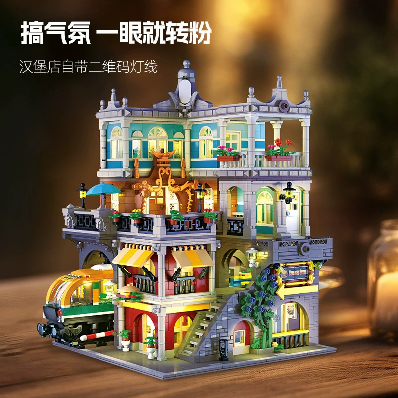 3289 pcs JIESTAR 89128 Burger Shop - Image 5
