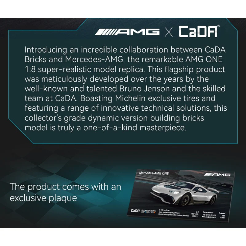 3295 pcs CaDA C61503 Mercedes-AMG ONE 1:8 With remote control - Image 10