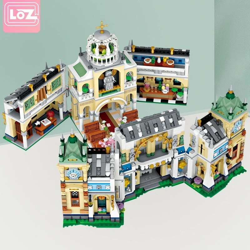 3308PCS LOZ1035 Wedding chapel (mini bricks) MINI Bricks - Image 3