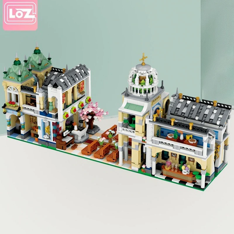 3308PCS LOZ1035 Wedding chapel (mini bricks) MINI Bricks - Image 4