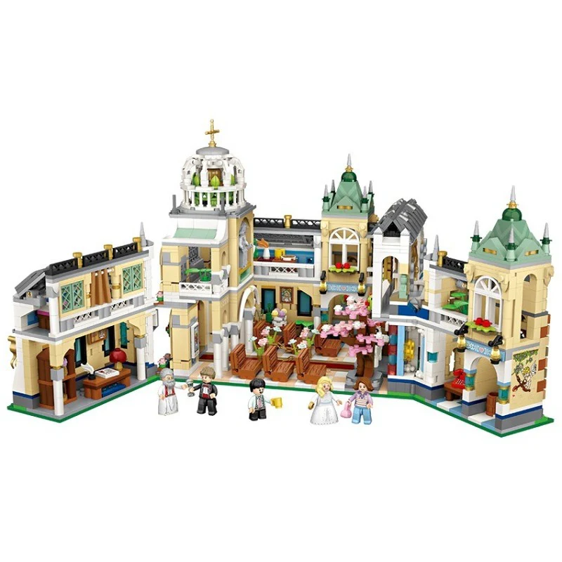 3308PCS LOZ1035 Wedding chapel (mini bricks) MINI Bricks - Image 5