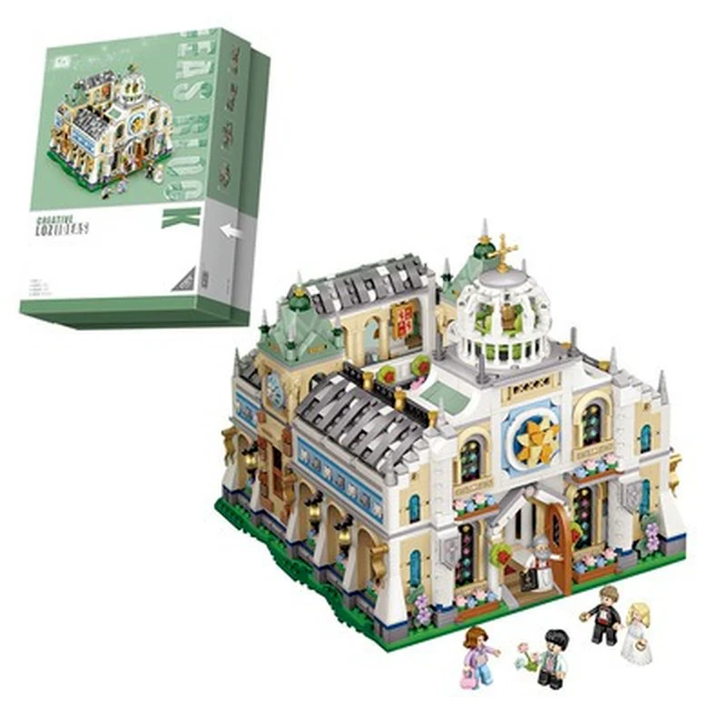 3308PCS LOZ1035 Wedding chapel (mini bricks) MINI Bricks - Image 6