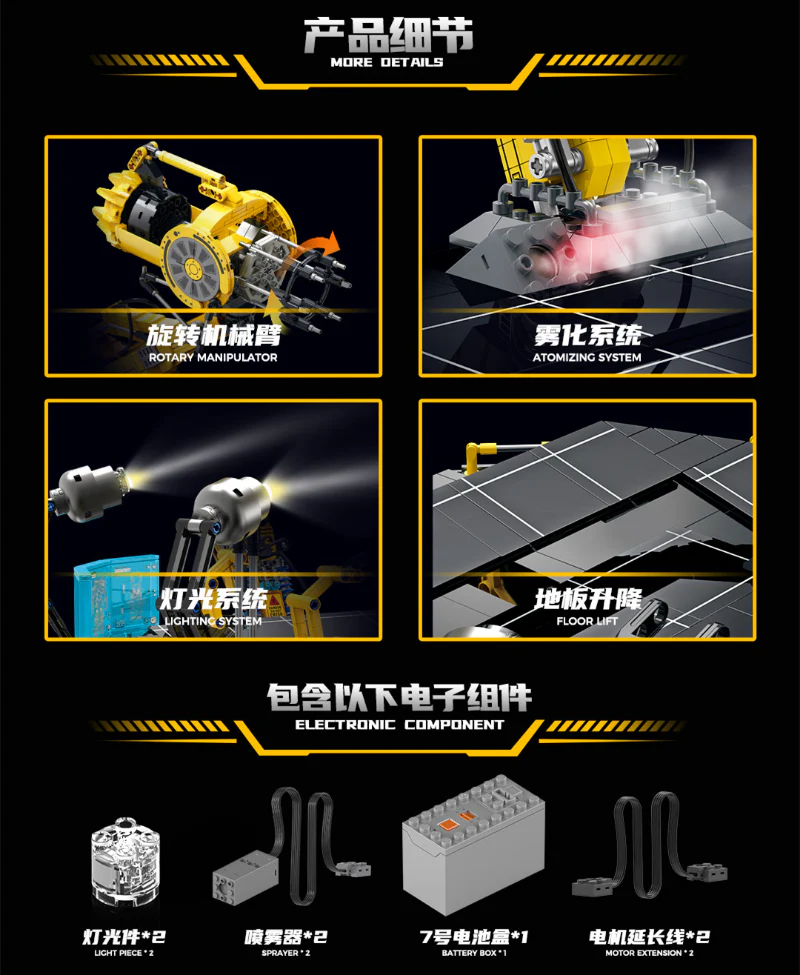 3328PCS 991-1 IRON MAN Suit-Up Gantry (with Light,Atomizing System,Rotary Manipulator,floor Lift System) - Image 3