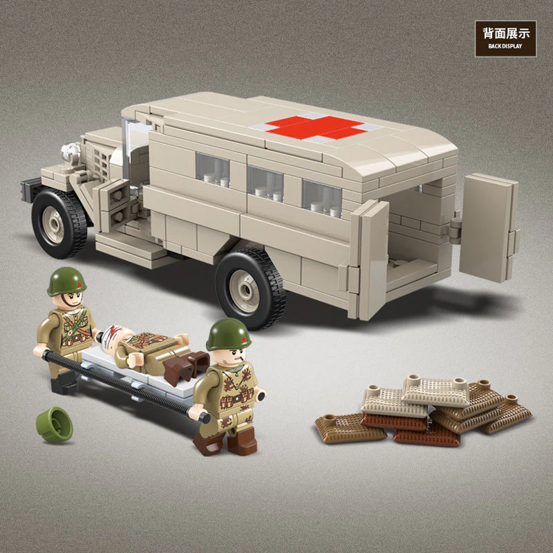 334PCS QUANGUAN GAZ-55 Ambulance - Image 4