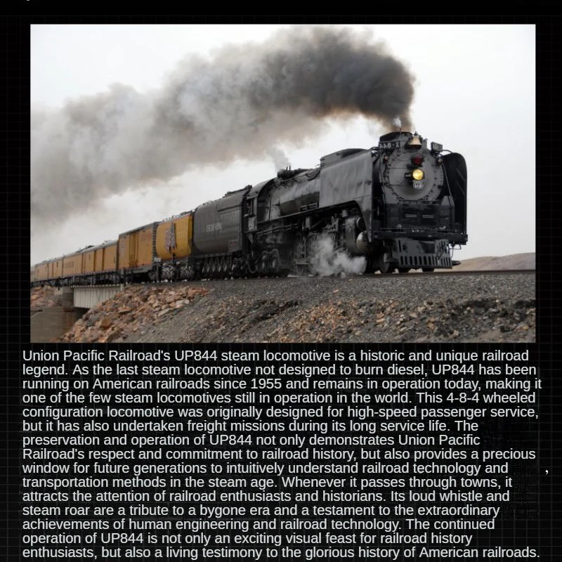 3357pcs Mouldking 12031 Union Pacific UP844 steam locomotive dynamic version - Image 2