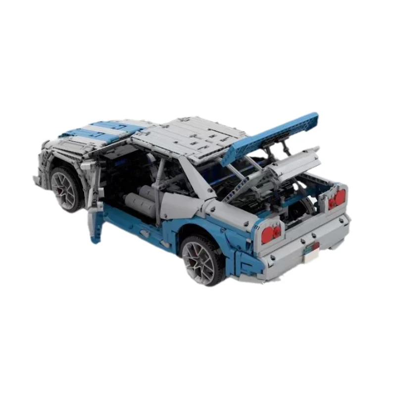 3383pcs MOC-2034 Nisan GT-R R34 1:8 - Image 2
