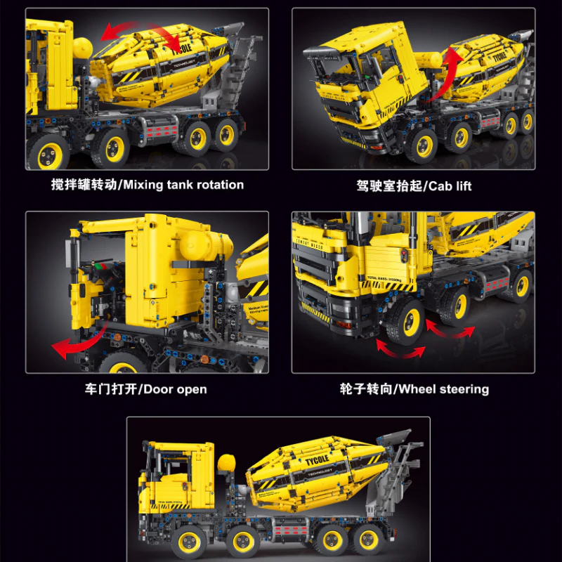 3388PCS TGL T4005 Concrete Mixer Truck (Dynamic version) - Image 8