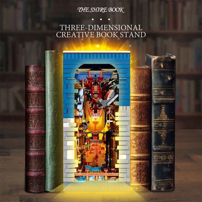 3398 pcs Reobrix 66035 The Hobbit Bookends - Image 3