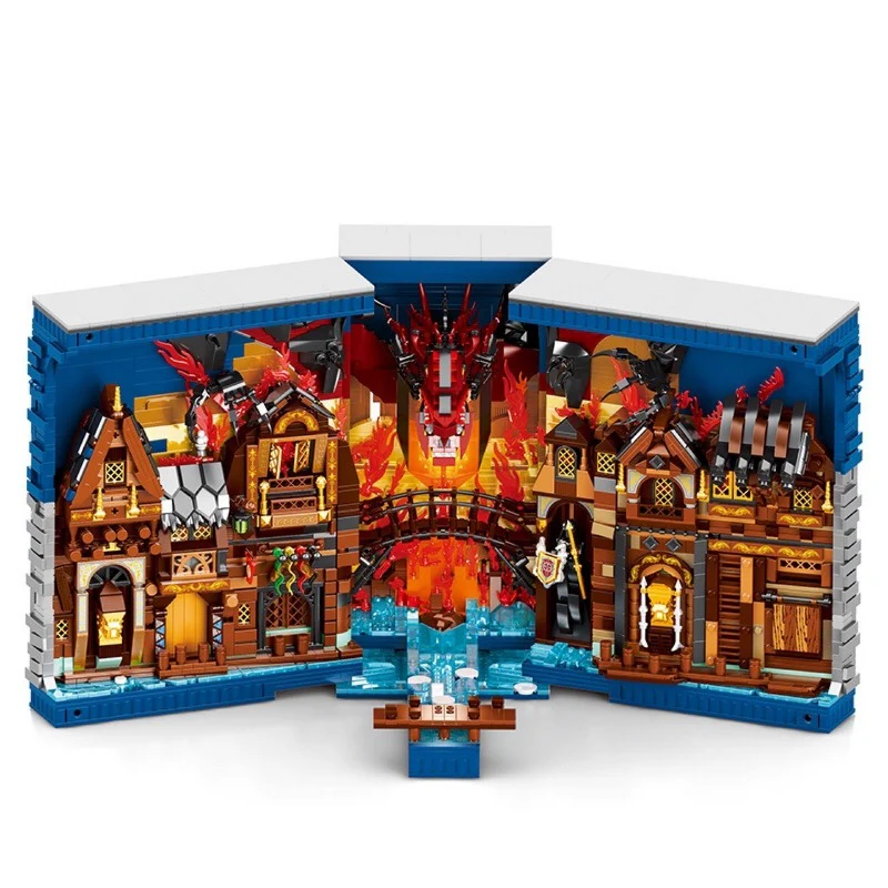 3398 pcs Reobrix 66035 The Hobbit Bookends - Image 6