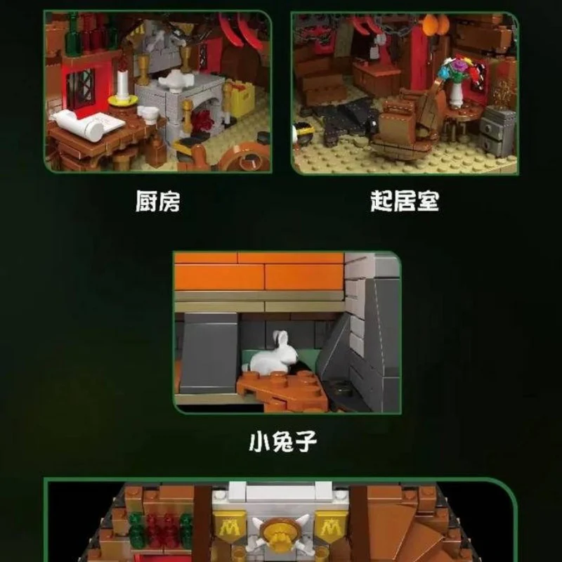 3398pcs MouldKing 16053 Cabin In The Woods - Image 5